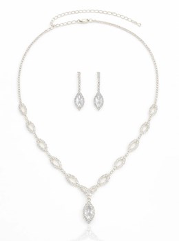 Komplet z motywem łezki